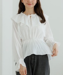 flower | パールラッフルドブラウス(シャツ/ブラウス)
