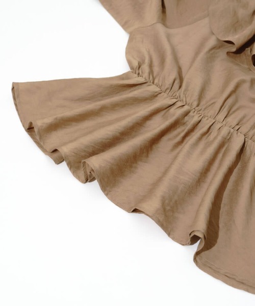 flower（フラワー）の「パールラッフルドブラウス（シャツ/ブラウス・レディース・ホワイト/ベージュ・FREE）」の21枚目の写真