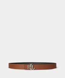 LAUREN RALPH LAUREN(ローレン ラルフ ローレン)のロゴ リバーシブル ペブルド レザー ベルト(ベルト)