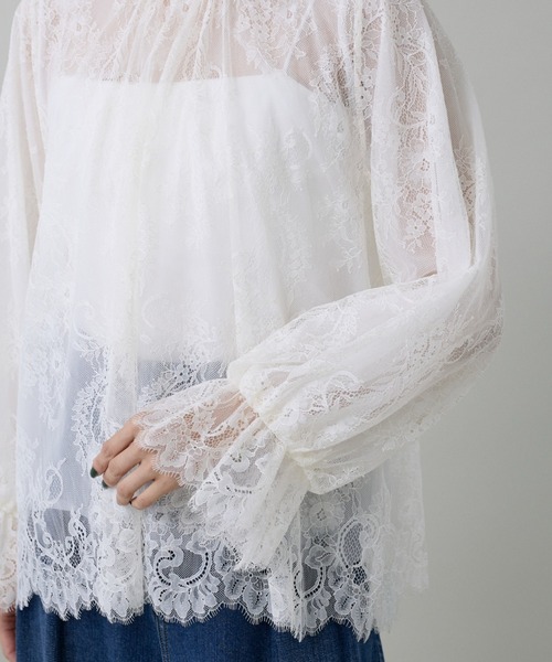 INED(イネド)の「レースブラウス(シャツ/ブラウス・レディース・オフホワイト/ブラック・9号)」の15枚目の写真