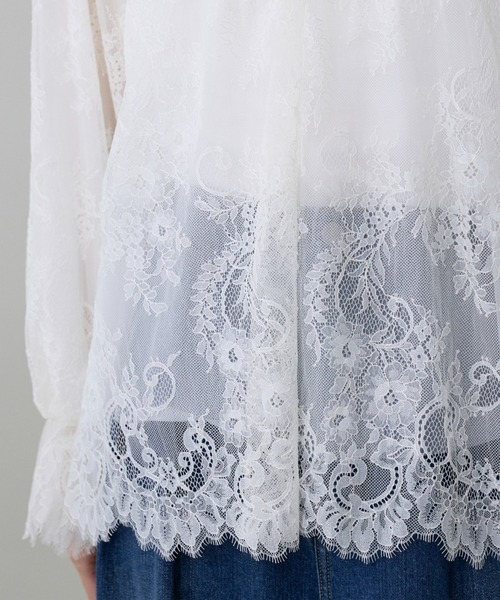 INED(イネド)の「レースブラウス(シャツ/ブラウス・レディース・オフホワイト/ブラック・9号)」の16枚目の写真