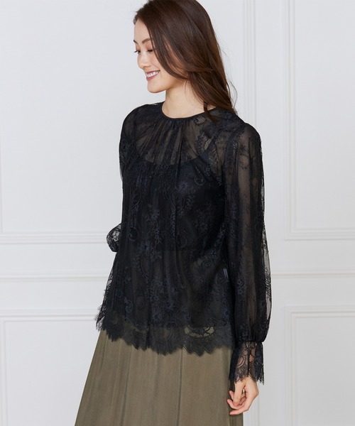 INED(イネド)の「レースブラウス(シャツ/ブラウス・レディース・オフホワイト/ブラック・9号)」の20枚目の写真