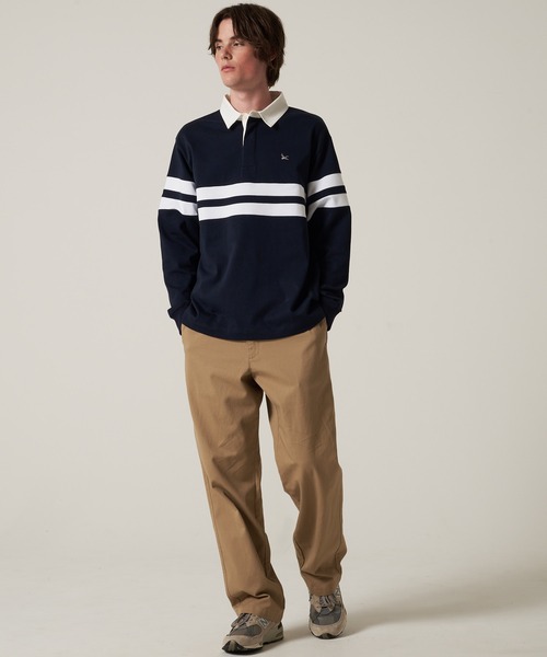 Eddie Bauer(エディーバウアー)の「ラグビーシャツ(ポロシャツ・メンズ・ダークネイビー/ダークオレンジ/ダークグリーン・M/L/XL/XXL)」の11枚目の写真