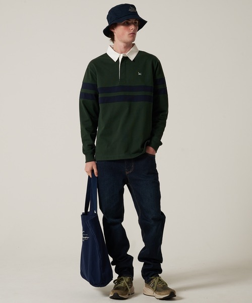 Eddie Bauer(エディーバウアー)の「ラグビーシャツ(ポロシャツ・メンズ・ダークネイビー/ダークオレンジ/ダークグリーン・M/L/XL/XXL)」の10枚目の写真