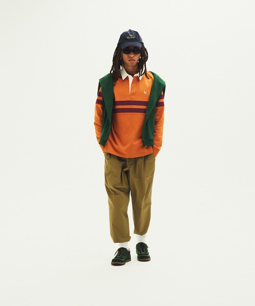 Eddie Bauer(エディーバウアー)の「ラグビーシャツ(ポロシャツ・メンズ・ダークネイビー/ダークオレンジ/ダークグリーン・M/L/XL/XXL)」の4枚目の写真