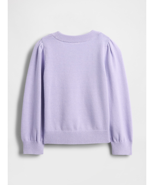 GAP(ギャップ)の「パフスリーブ セーター (幼児・ベビー)(ニット/セーター・キッズ・ライトグレー/パープル/ブルー/アイボリー/ライトブルー/ベージュ/ピンク・70cm/80cm/90cm/95cm/100cm/105cm/110cm)」の9枚目の写真
