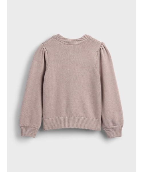 GAP(ギャップ)の「パフスリーブ セーター (幼児・ベビー)(ニット/セーター・キッズ・ライトグレー/パープル/ブルー/アイボリー/ライトブルー/ベージュ/ピンク・70cm/80cm/90cm/95cm/100cm/105cm/110cm)」の10枚目の写真
