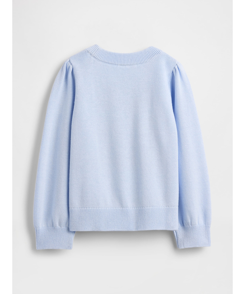 GAP(ギャップ)の「パフスリーブ セーター (幼児・ベビー)(ニット/セーター・キッズ・ライトグレー/パープル/ブルー/アイボリー/ライトブルー/ベージュ/ピンク・70cm/80cm/90cm/95cm/100cm/105cm/110cm)」の11枚目の写真