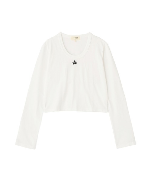 AVIREX(アヴィレックス)の「《直営店限定》SHORT EMBROIDERY LOGO T-SHIRT(Tシャツ/カットソー・レディース・ブラック/オフホワイト・M/S)」の16枚目の写真