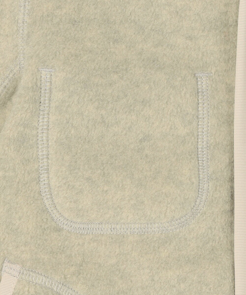 DANTON(ダントン)の「KIDS’ FLEECE COLLARLESS JACKET(ノーカラージャケット・キッズ・クリーム/オレンジ系その他/ブラック・135/125/115/105)」の9枚目の写真