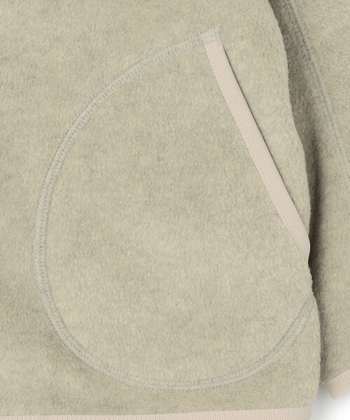 DANTON(ダントン)の「KIDS’ FLEECE COLLARLESS JACKET(ノーカラージャケット・キッズ・クリーム/オレンジ系その他/ブラック・135/125/115/105)」の10枚目の写真