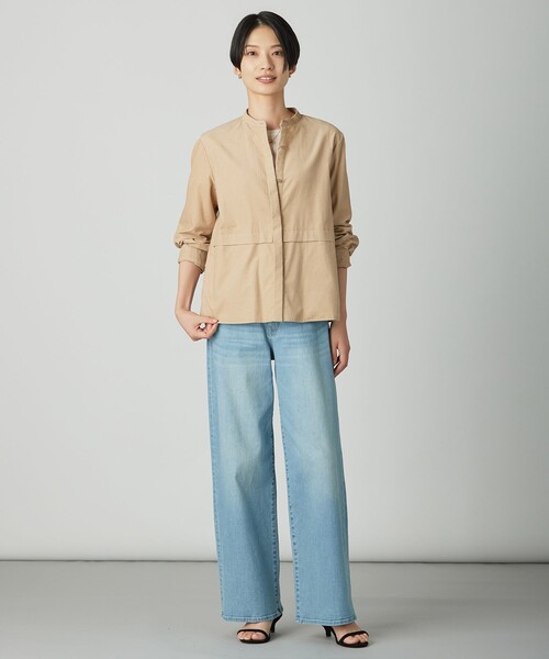 J.PRESS Ladies(J.プレス レディス)の「Lightシャツコール ブラウス(シャツ/ブラウス・レディース・ベージュ系/ブラウン系/グレー系・XS)」の9枚目の写真