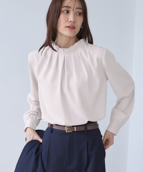 セール】【WEB限定】多機能タックブラウス（シャツ/ブラウス）｜ROPE