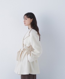 NATURAL BEAUTY BASIC(ナチュラルビューティーベーシック)の◇ベルテッドミディコート(その他アウター)