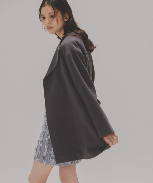 NATURAL BEAUTY BASIC（ナチュラルビューティーベーシック）の「◇ベルテッドミディコート（その他アウター・レディース・チャコールグレー/ベージュ/オフホワイト・SMALL/MEDIUM）」の12枚目の写真