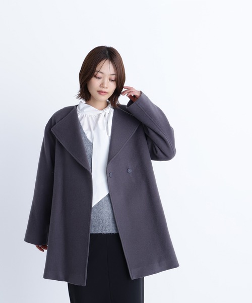 NATURAL BEAUTY BASIC（ナチュラルビューティーベーシック）の「◇ベルテッドミディコート（その他アウター・レディース・チャコールグレー/ベージュ/オフホワイト・SMALL/MEDIUM）」の18枚目の写真