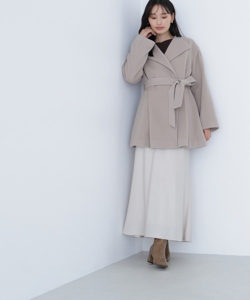 ◇ベルテッドミディコート（その他アウター）｜NATURAL BEAUTY BASIC
