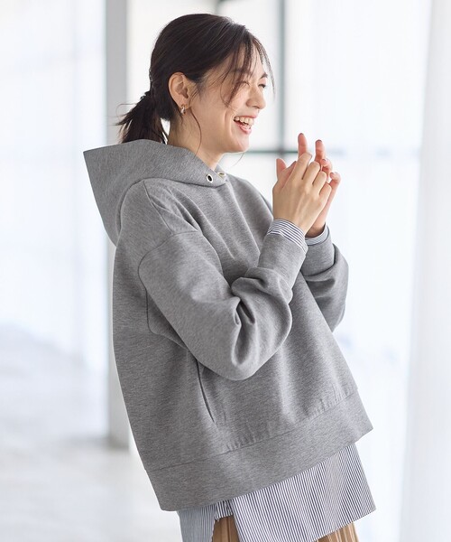 ANY(エニィ)の「【WEB限定】ダンボールパーカー(パーカー・レディース・グレー系/アイボリー系/ブラック系/ワイン系・F)」の11枚目の写真
