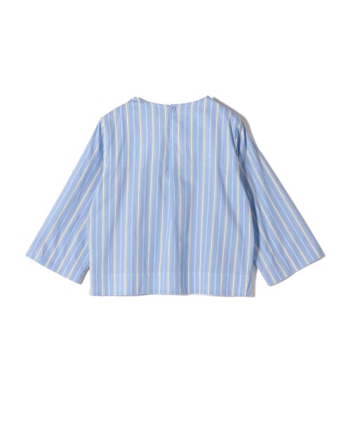 セール】SHIPS Primary Navy Label:SOMELOS ストライプ フリル