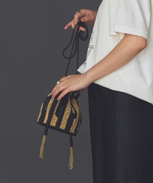 Gready Brilliant（グレディブリリアン）の「インドビーズバッグ（ショルダーバッグ・レディース・ブラック系・FREE）」の20枚目の写真