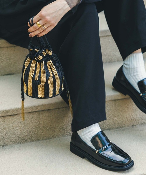 Gready Brilliant（グレディブリリアン）の「インドビーズバッグ（ショルダーバッグ・レディース・ブラック系・FREE）」の3枚目の写真