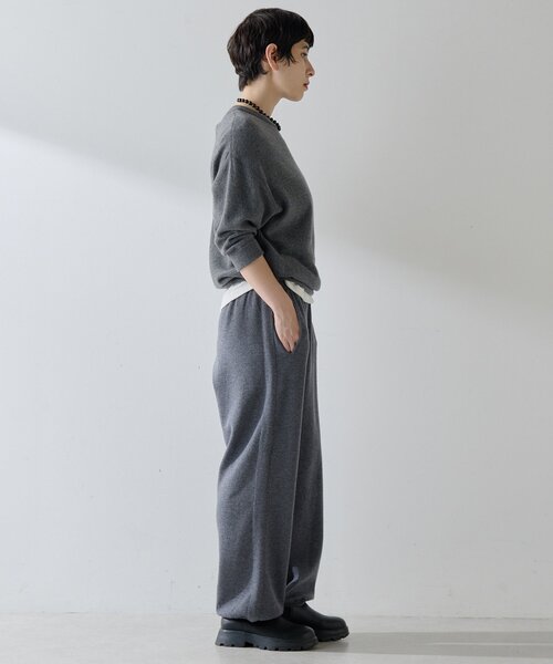 Whim Gazette（ウィムガゼット）の「【GEMINI】ニットパンツ（その他パンツ・レディース・ネイビー/グレー・FREE）」の15枚目の写真