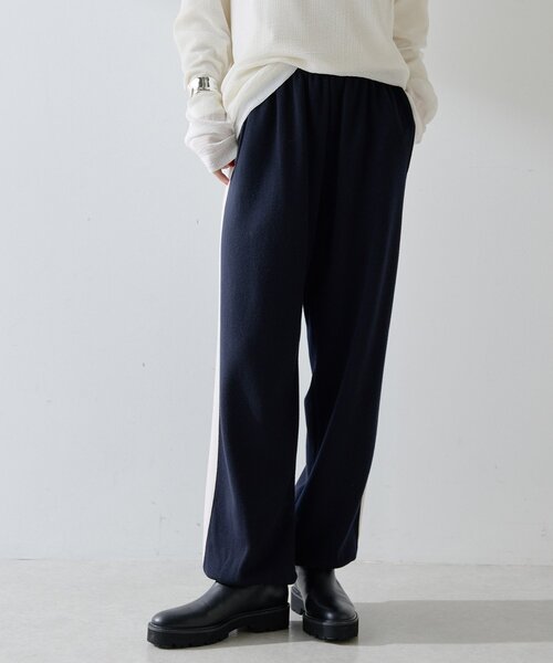 Whim Gazette（ウィムガゼット）の「【GEMINI】ニットパンツ（その他パンツ・レディース・ネイビー/グレー・FREE）」の10枚目の写真