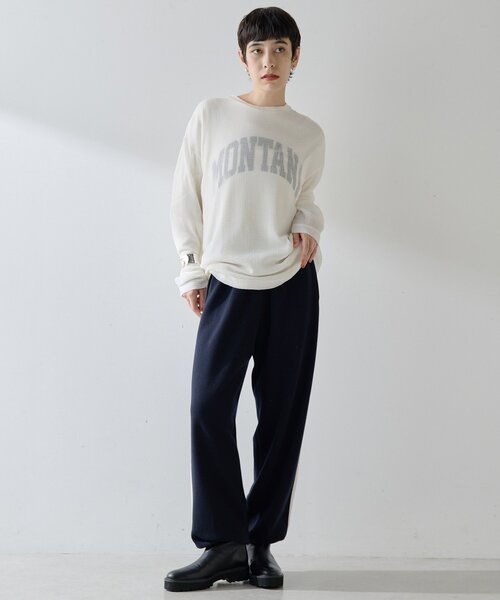 Whim Gazette 【GEMINI】ニットパンツ グレー F GEMINI】ニットパンツ（その他パンツ）｜Whim Gazette（ウィム