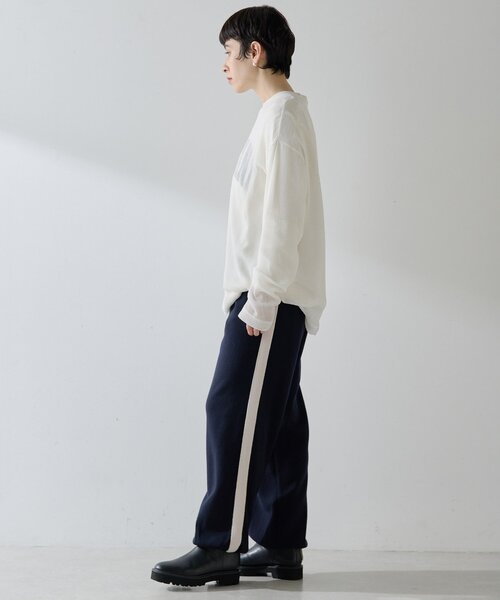 Whim Gazette（ウィムガゼット）の「【GEMINI】ニットパンツ（その他パンツ・レディース・ネイビー/グレー・FREE）」の6枚目の写真