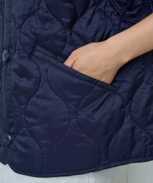 FREAK'S STORE（フリークスストア）の「限定展開　M65 加工 ショート ライナー モッズ セット コ－ト（3WAY・モッズコート・キルトライナー）（モッズコート・レディース・ブラック/ブルー/オリーブ・ﾌﾘ-）」の4枚目の写真