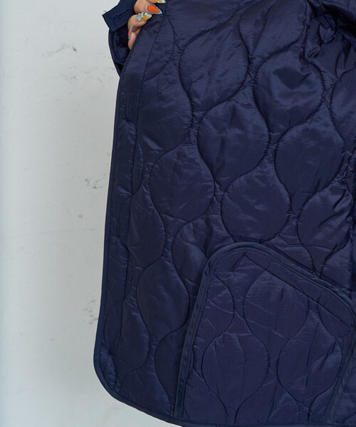 FREAK'S STORE（フリークスストア）の「限定展開　M65 加工 ショート ライナー モッズ セット コ－ト（3WAY・モッズコート・キルトライナー）（モッズコート・レディース・ブラック/ブルー/オリーブ・ﾌﾘ-）」の7枚目の写真