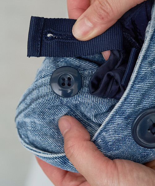 FREAK'S STORE（フリークスストア）の「限定展開　M65 加工 ショート ライナー モッズ セット コ－ト（3WAY・モッズコート・キルトライナー）（モッズコート・レディース・ブラック/ブルー/オリーブ・ﾌﾘ-）」の8枚目の写真