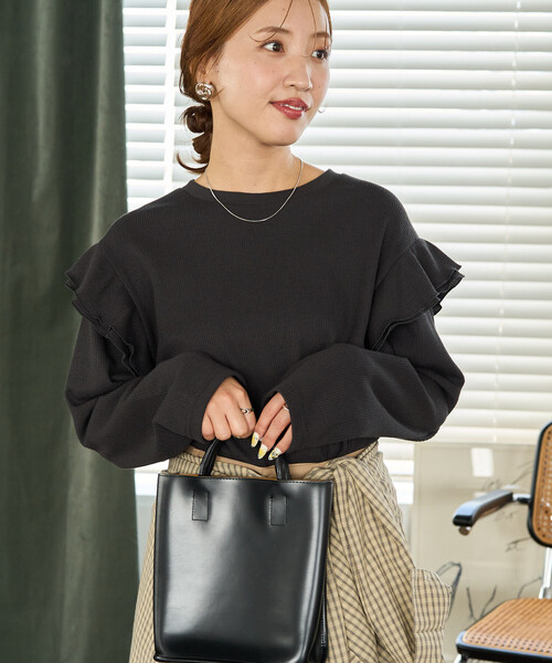 IENA 2025AW ポロシャツロングスリーブプルオーバー ブラック IENA 2025AW ポロシャツロングスリーブプルオーバー ブラック