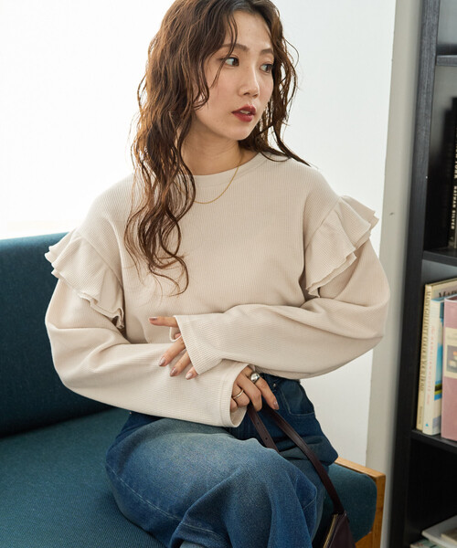 FREAK'S STORE（フリークスストア）の「限定展開 ワッフル フリル 袖