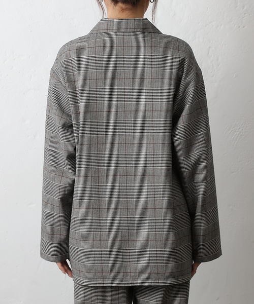 COLONY 2139（コロニートゥーワンスリーナイン）の「TRチェックWテーラードジャケット（テーラードジャケット・レディース・ブラウン/グレー・FREE）」の17枚目の写真