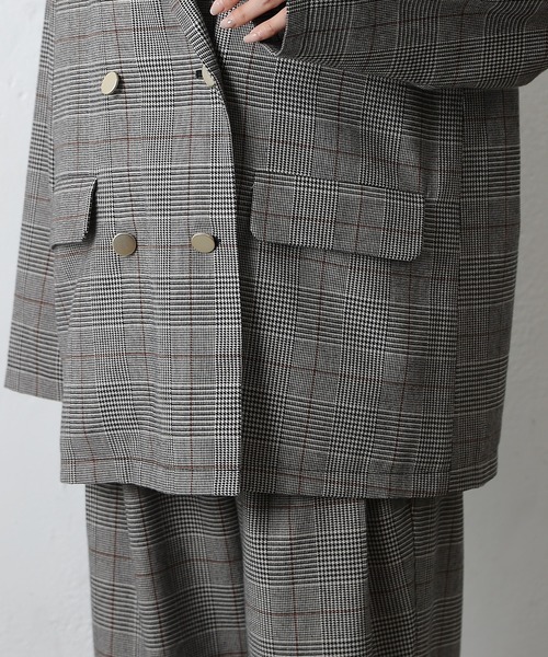 COLONY 2139（コロニートゥーワンスリーナイン）の「TRチェックWテーラードジャケット（テーラードジャケット・レディース・ブラウン/グレー・FREE）」の20枚目の写真