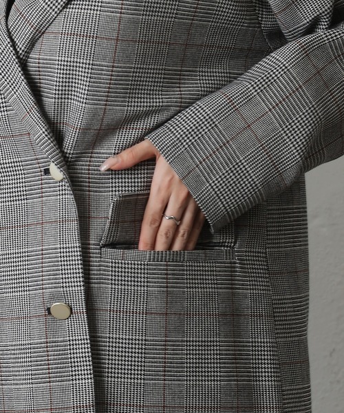 COLONY 2139（コロニートゥーワンスリーナイン）の「TRチェックWテーラードジャケット（テーラードジャケット・レディース・ブラウン/グレー・FREE）」の21枚目の写真