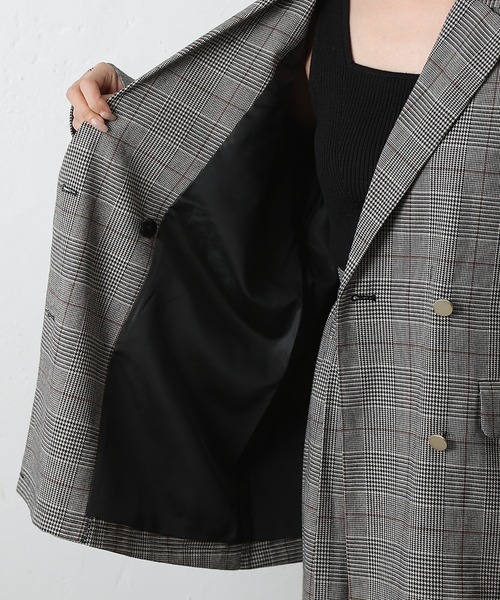 COLONY 2139（コロニートゥーワンスリーナイン）の「TRチェックWテーラードジャケット（テーラードジャケット・レディース・ブラウン/グレー・FREE）」の22枚目の写真