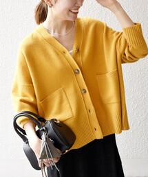 SHIPS any（シップス エニィ）の「SHIPS any:〈手洗い可能〉AQUA カシミヤ ミックス Vネック カーディガン（カーディガン/ボレロ・レディース）」