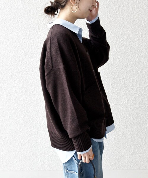 セール】SHIPS any:〈手洗い可能〉AQUA カシミヤ ミックス Vネック