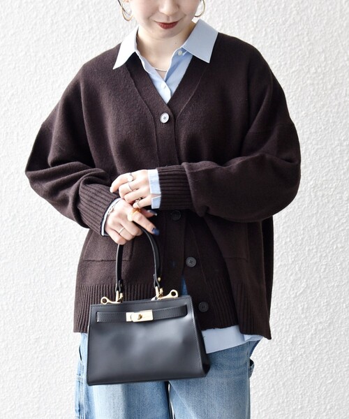 セール】SHIPS any:〈手洗い可能〉AQUA カシミヤ ミックス Vネック