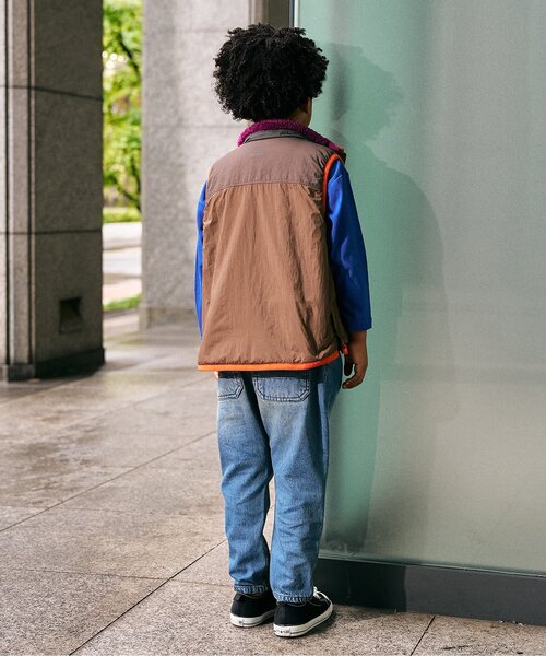 F.O.KIDS(エフオーキッズ)の「【ジュニア対応】リバーシブルボアベスト(ダウンベスト・キッズ・レインボー/アイボリー/レッド/チャコール・140/90/80/130/120/110/100)」の19枚目の写真