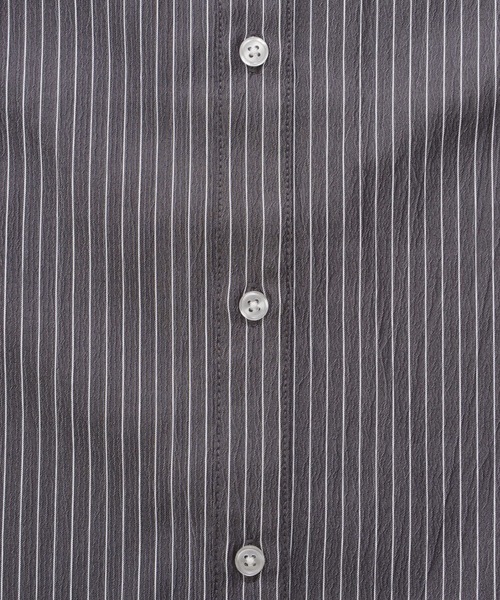 Arnold Palmer（アーノルドパーマー）の「イージーケア ストライプ シャツワンピース（シャツワンピース・レディース・サックスブルー/ブラック/ブルー・M/S/L）」の16枚目の写真