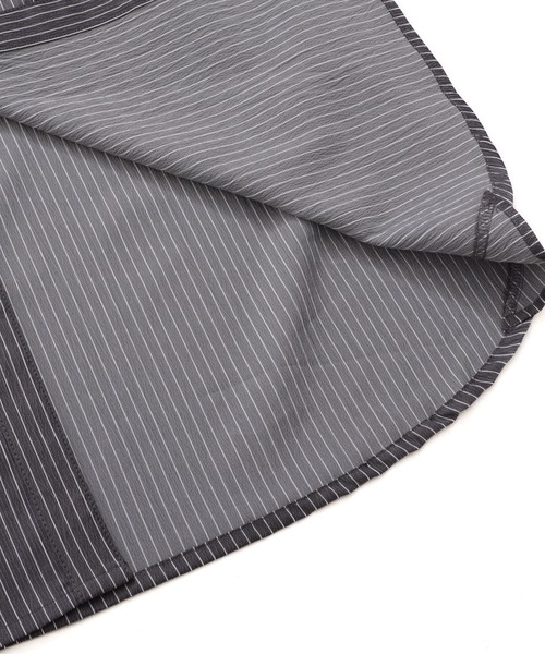 Arnold Palmer（アーノルドパーマー）の「イージーケア ストライプ シャツワンピース（シャツワンピース・レディース・サックスブルー/ブラック/ブルー・M/S/L）」の19枚目の写真