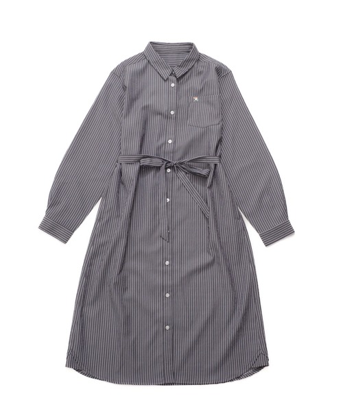 Arnold Palmer（アーノルドパーマー）の「イージーケア ストライプ シャツワンピース（シャツワンピース・レディース・サックスブルー/ブラック/ブルー・M/S/L）」の13枚目の写真