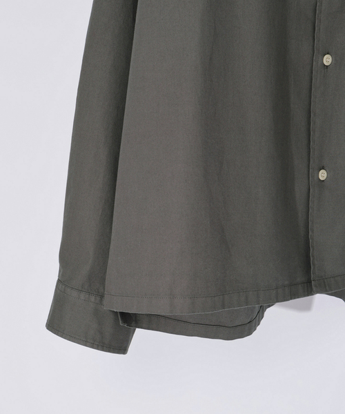 JOURNAL STANDARD relume(ジャーナルスタンダード レリューム)の「JAMES FABRIC / ジェームスファブリック ガーメントダイ コットン シャツ(シャツ/ブラウス・メンズ・ベージュ系その他/ブラックミックス/ブラウン系その他/カーキ・LARGE/MEDIUM)」の17枚目の写真