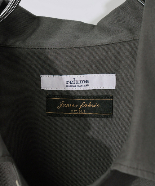 JOURNAL STANDARD relume(ジャーナルスタンダード レリューム)の「JAMES FABRIC / ジェームスファブリック ガーメントダイ コットン シャツ(シャツ/ブラウス・メンズ・ベージュ系その他/ブラックミックス/ブラウン系その他/カーキ・LARGE/MEDIUM)」の20枚目の写真