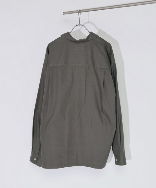 JOURNAL STANDARD relume(ジャーナルスタンダード レリューム)の「JAMES FABRIC / ジェームスファブリック ガーメントダイ コットン シャツ(シャツ/ブラウス・メンズ・ベージュ系その他/ブラックミックス/ブラウン系その他/カーキ・LARGE/MEDIUM)」の21枚目の写真