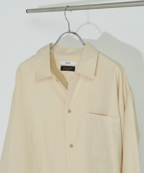 JOURNAL STANDARD relume(ジャーナルスタンダード レリューム)の「JAMES FABRIC / ジェームスファブリック ガーメントダイ コットン シャツ(シャツ/ブラウス・メンズ・ベージュ系その他/ブラックミックス/ブラウン系その他/カーキ・LARGE/MEDIUM)」の12枚目の写真