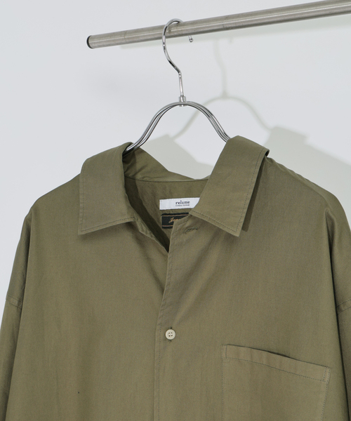 JOURNAL STANDARD relume(ジャーナルスタンダード レリューム)の「JAMES FABRIC / ジェームスファブリック ガーメントダイ コットン シャツ(シャツ/ブラウス・メンズ・ベージュ系その他/ブラックミックス/ブラウン系その他/カーキ・LARGE/MEDIUM)」の13枚目の写真